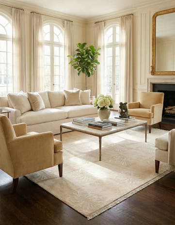 8' x 10' 2 Hand Knotted Darya Wool Rug