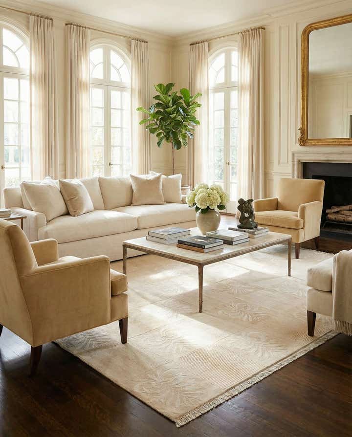 8' x 10' 2 Hand Knotted Darya Wool Rug