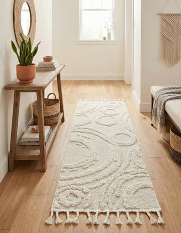 Ivory Boho Runner Rug