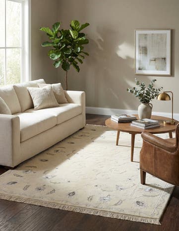 4' 11 x 6' 7 Hand Knotted Darya Wool Rug