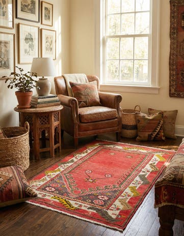 3' x 4' 7 Hand Knotted Anatolian Wool Rug