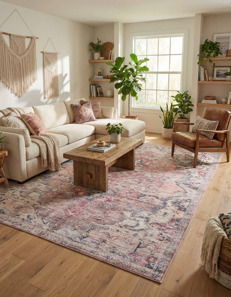 Detail image of 10' 6 x 13'  Washable Nostalgia Rug