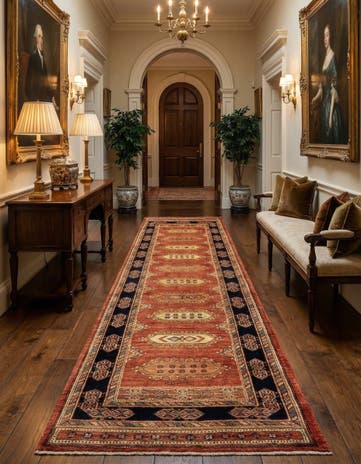 2' 11 x 9' 9 Luribaft Wool Runner Rug