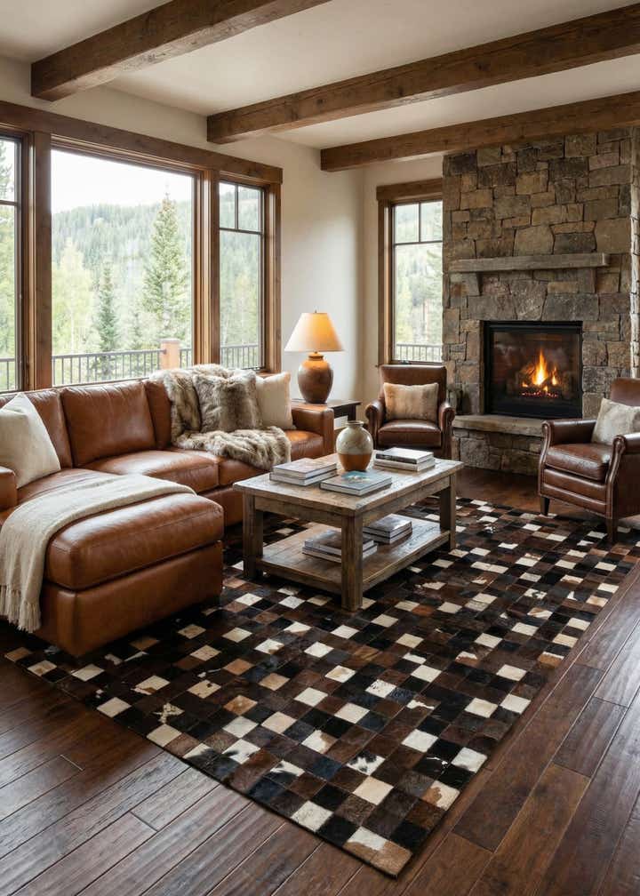 5' 1 x 7' 11 Cowhide - Patchwork Rug