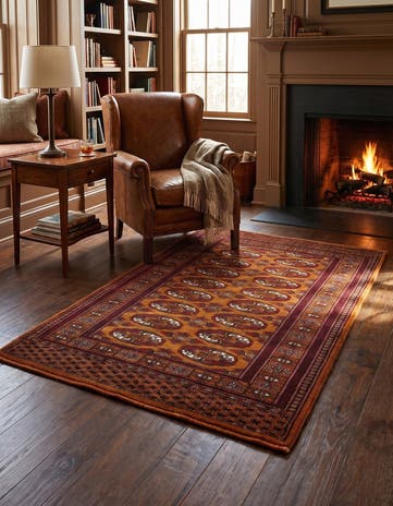 3' 1 x 5' 2 Hand Knotted Bokhara Oriental Wool Rug