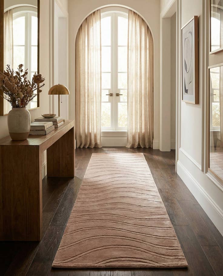 Detail image of 2' 7 x 9' 10 Hand Knotted Darya Wool Runner Rug