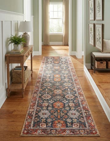 2' 7 x 10' Washable Timeless Runner Rug