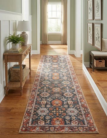 2' 7 x 10' Washable Timeless Runner Rug