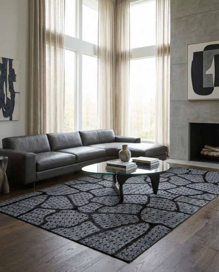 5' 2 x 8' 1 Cowhide - Patchwork Rug