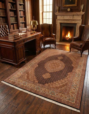 4' 11 x 6' 10 Tabriz Mahi Wool Rug