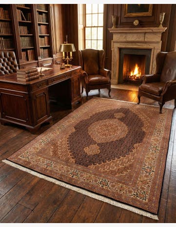 4' 11 x 6' 10 Tabriz Mahi Wool Rug