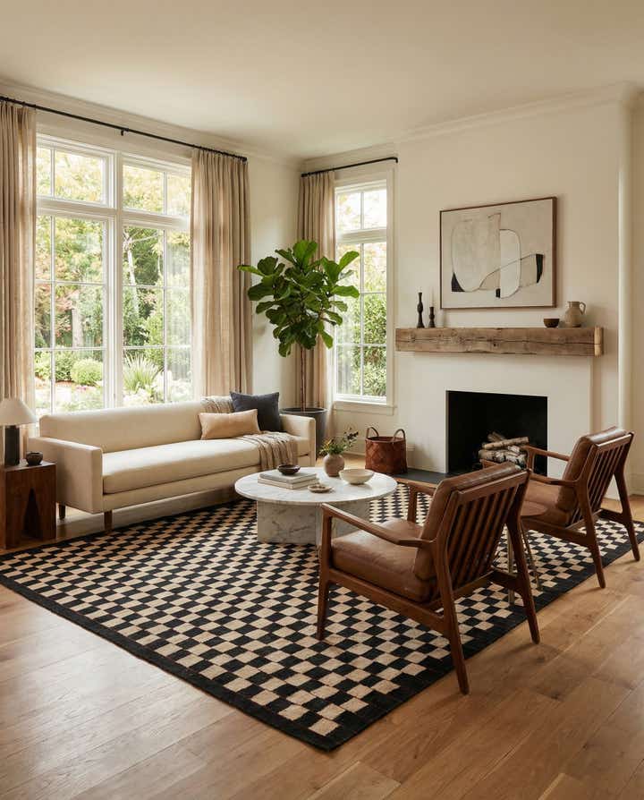 8' 3 x 9' 9 Hand Woven Kilim Modern Wool Rug