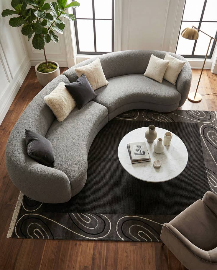 Detail image of 5' 6 x 7' 10 Hand Knotted Darya Wool Rug