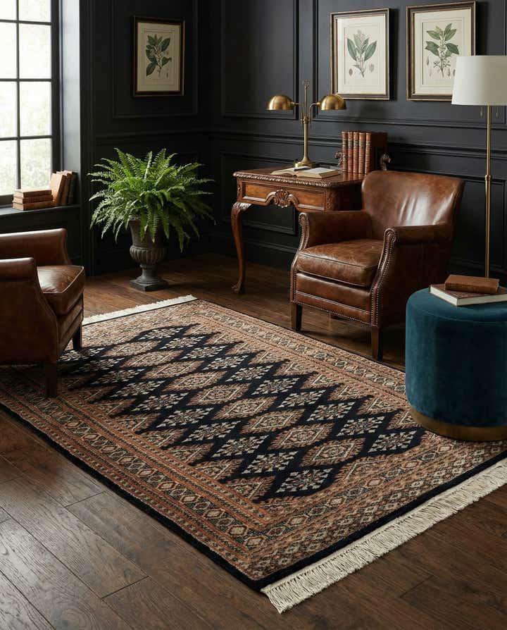 3' x 5' 3 Hand Knotted Bokhara Oriental Rug