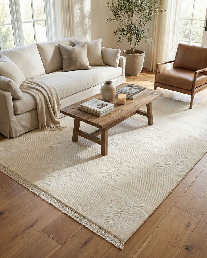 4' 11 x 6' 8 Hand Knotted Darya Wool Rug