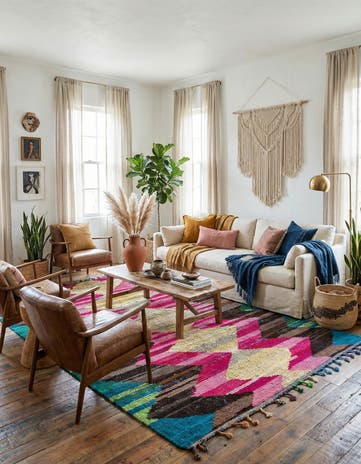 8' 2 x 10' 5 Hand Knotted Moroccan Wool Rug