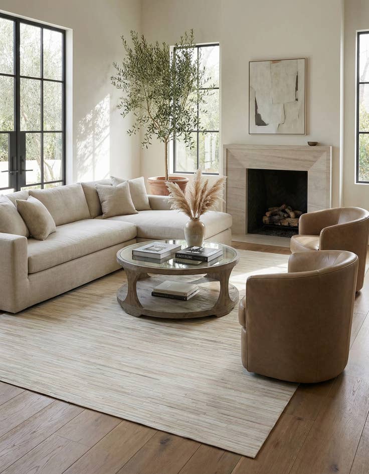 Detail image of 8' 1 x 9' 11 Cowhide Stocks Rug