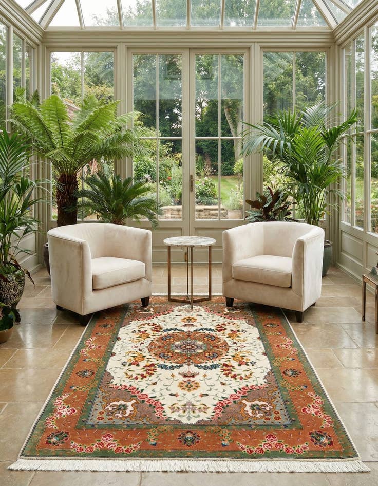 Detail image of 3' 5 x 4' 11 Tabriz Rug