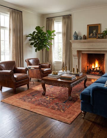 4' 11 x 6' 5 Luribaft Wool Rug