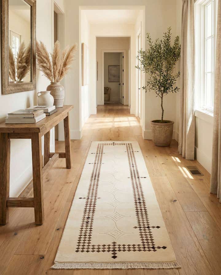 2' 9 x 9' 7 Hand Knotted Darya Wool Runner Rug