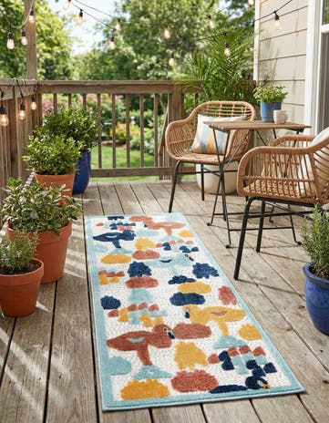 2' x 6' Easy-Clean Belize Indoor / Outdoor Runner Rug
