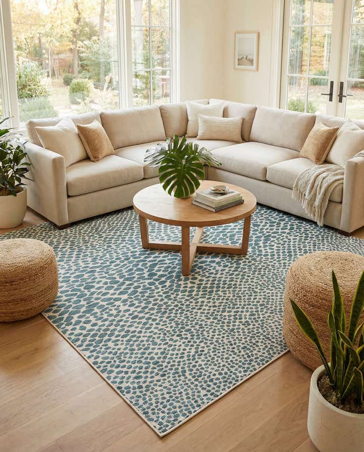 10' 8 x 10' 8 Easy-Clean Jill Zarin Cape Town Indoor / Outdoor Square Rug