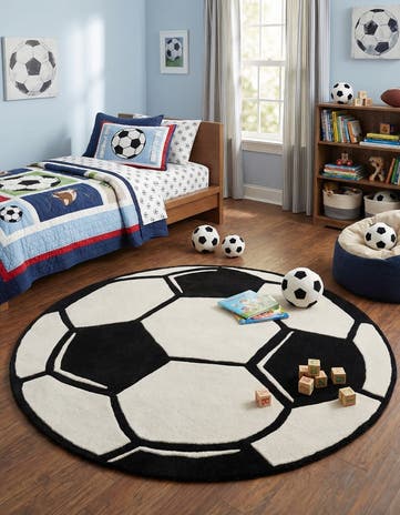 6' 1 x 6' 1 Playtime Kids Wool Freeform Rug