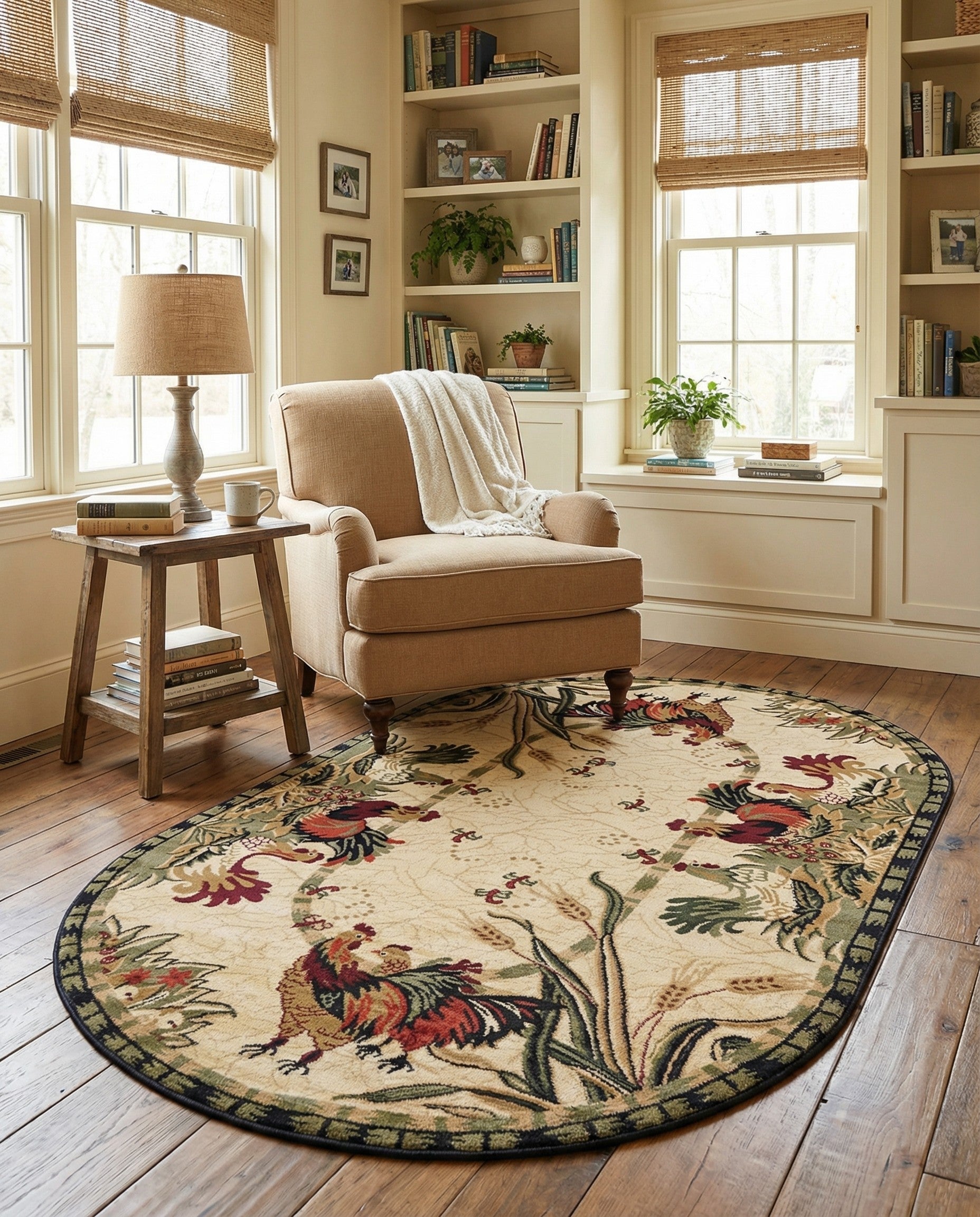 3' x 5' 3 Country Oval Rug