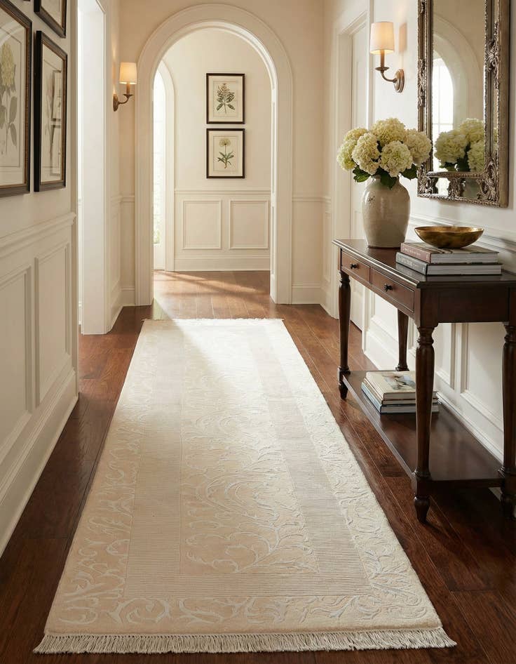 Detail image of 3' 3 x 12' 6  Hand Knotted Darya Wool Runner Rug