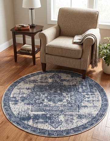 4' x 4' Villa Round Rug