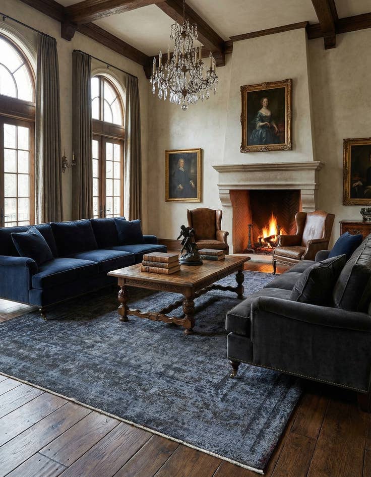 Detail image of 9' 8 x 12' 10 Vintage Royal Wool Rug