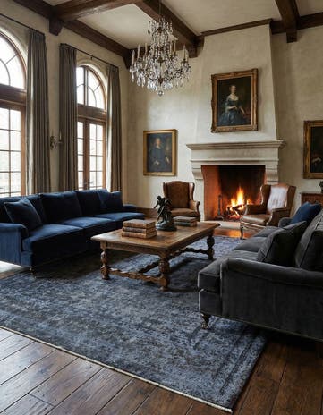 9' 8 x 12' 10 Vintage Royal Wool Rug