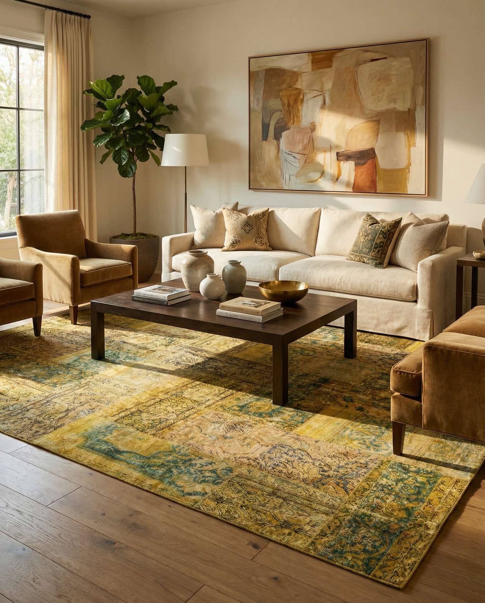 9' 2 x 10' 8 Hand Knotted Ultra Vintage Persian Wool Rug