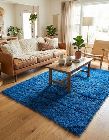 4' 6 x 6' 6 Hand Knotted Moroccan Wool Rug