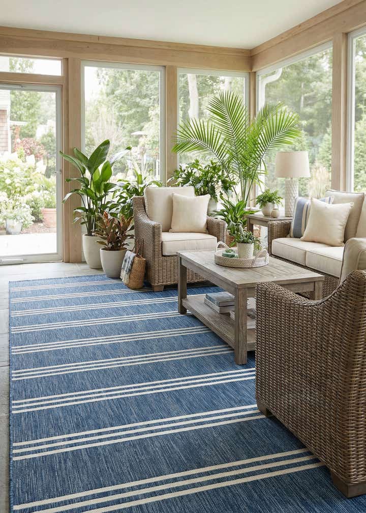 9' x 12' Easy-Clean Jill Zarin Anguilla Indoor / Outdoor Rug