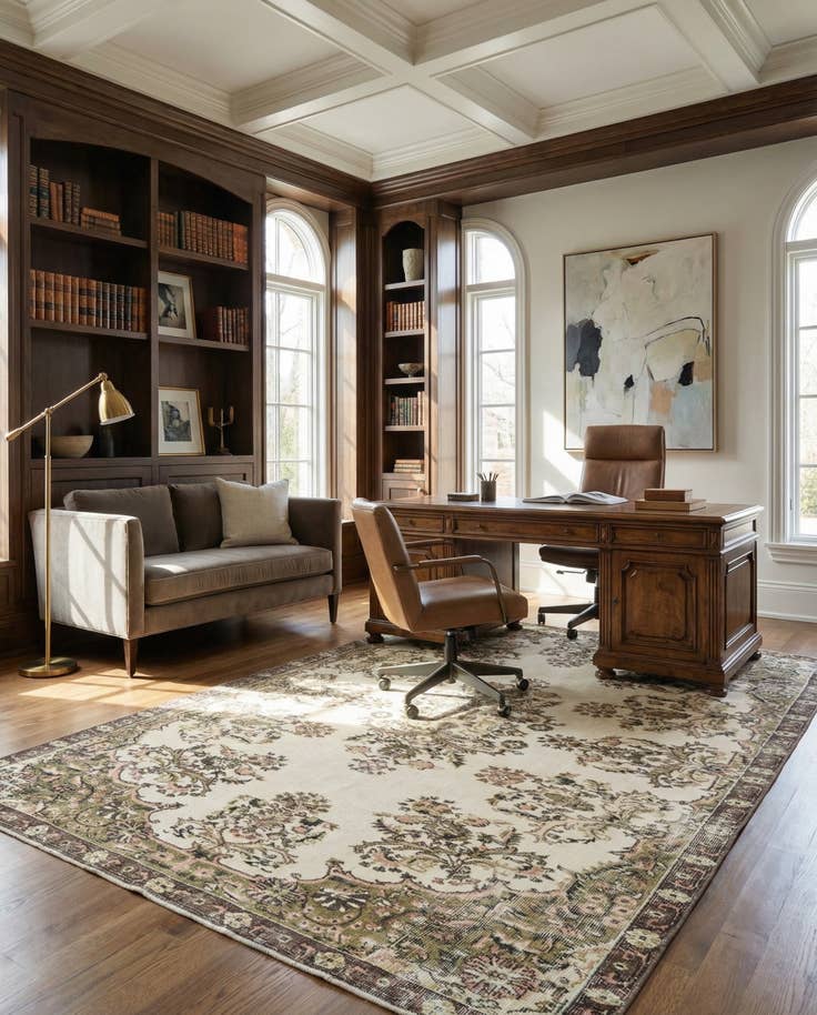 Detail image of 6' 10 x 9' 5 Ultra Vintage Wool Rug