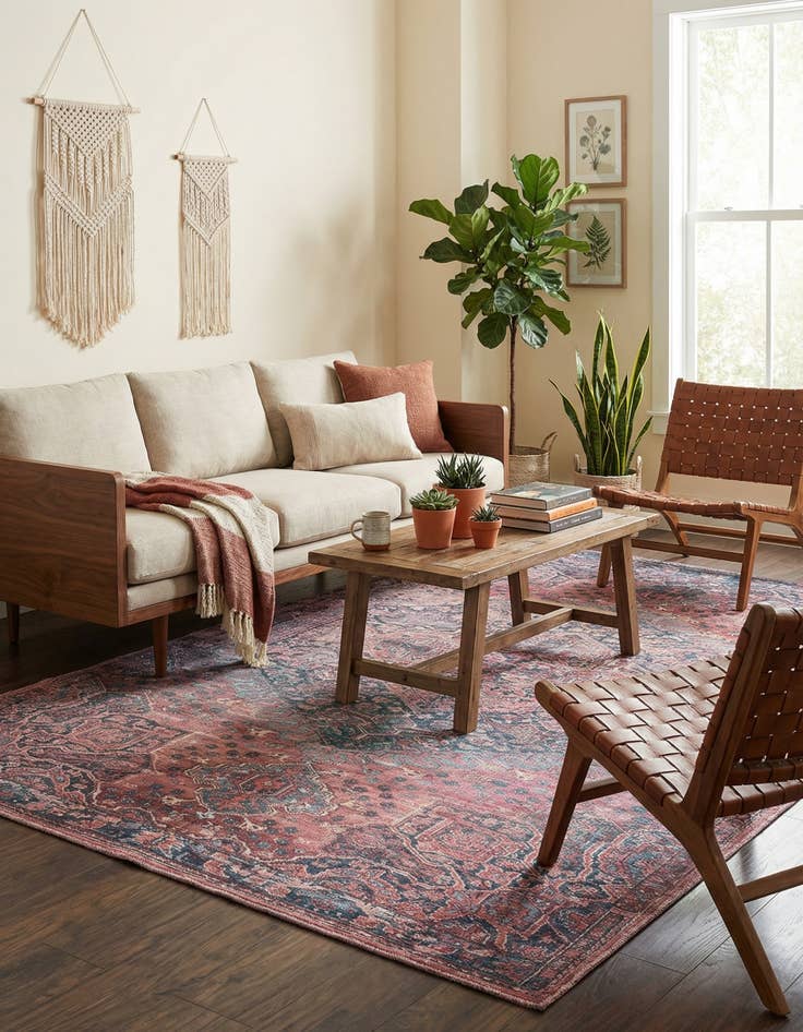 Detail image of  6' x 9'  Washable Maahru Rug