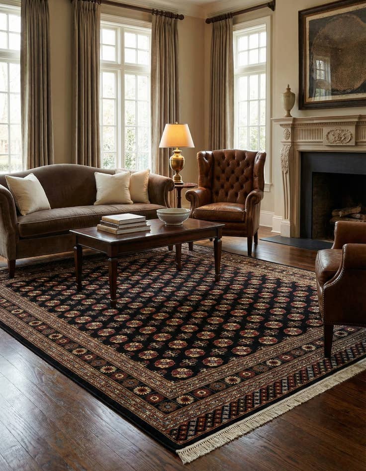 Detail image of 10' x 14' Bokhara Rug