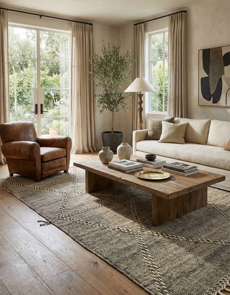 Detail image of 6' 2 x 10' 5  Hand Knotted Moroccan Wool Rug