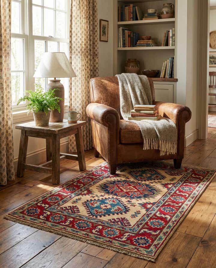 2' 8 x 4' 1 Hand Knotted Kazak Rug