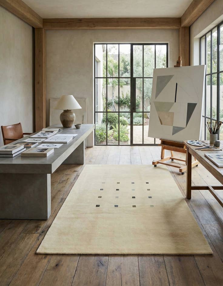 Detail image of 6' 7 x 9' 9  Hand Knotted Nepal Wool Rug