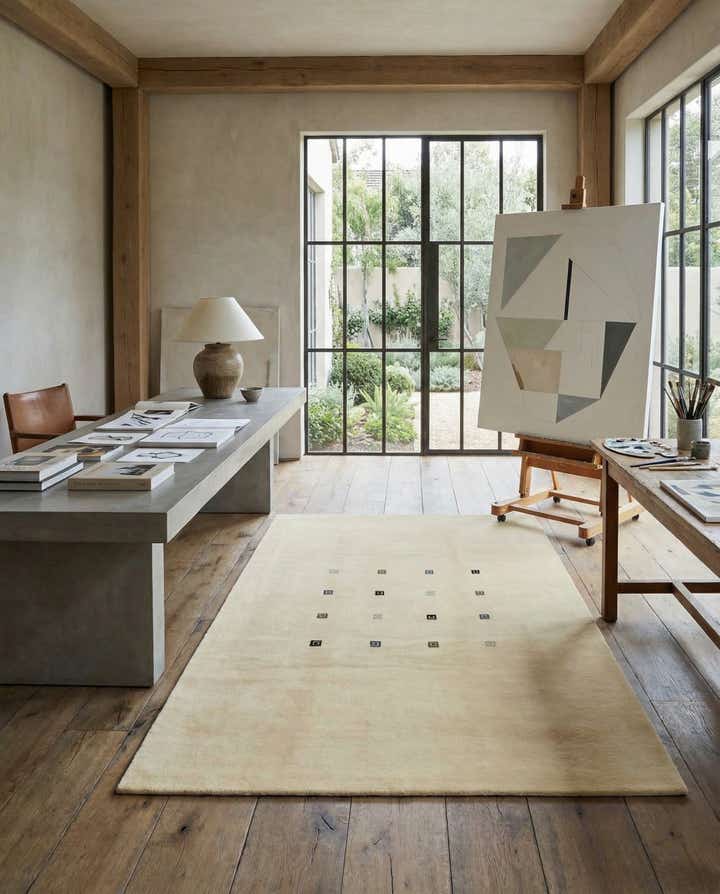 6' 7 x 9' 9 Hand Knotted Nepal Wool Rug