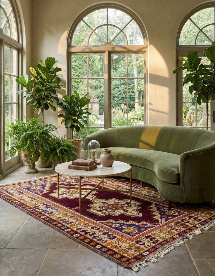 Detail image of 4' x 7' Hand Knotted Anatolian Oriental Wool Rug