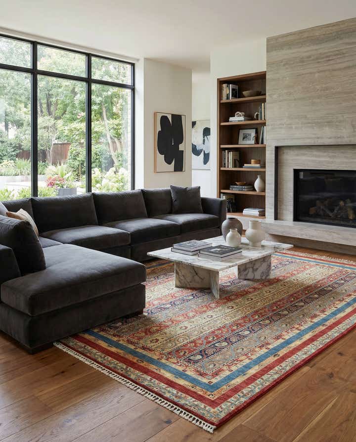 9' x 12' 2 Hand Knotted Ariana Ziegler Rug