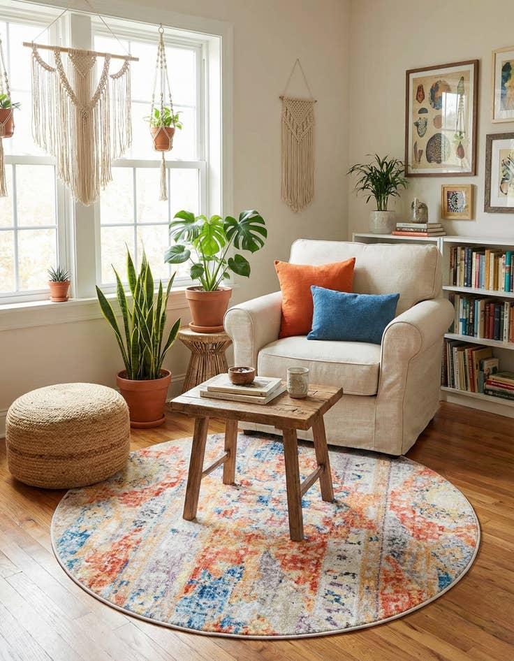 Detail image of 3' 3 x 3' 3 Madrid Round Rug