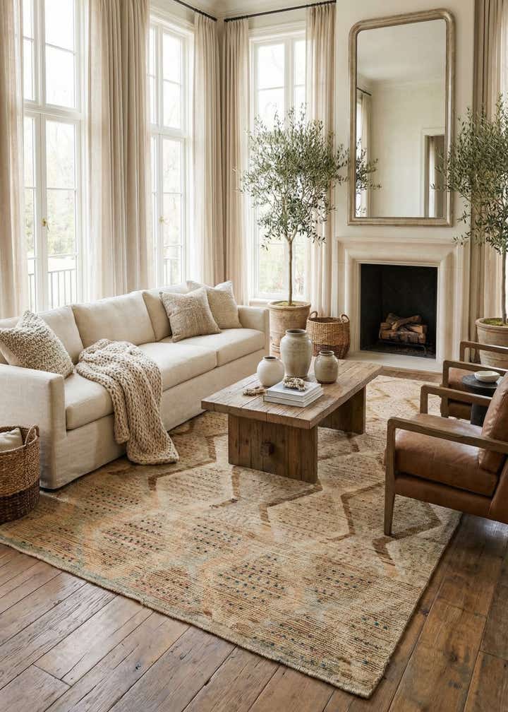 7' 9 x 10' Hand Knotted Darya Wool Rug