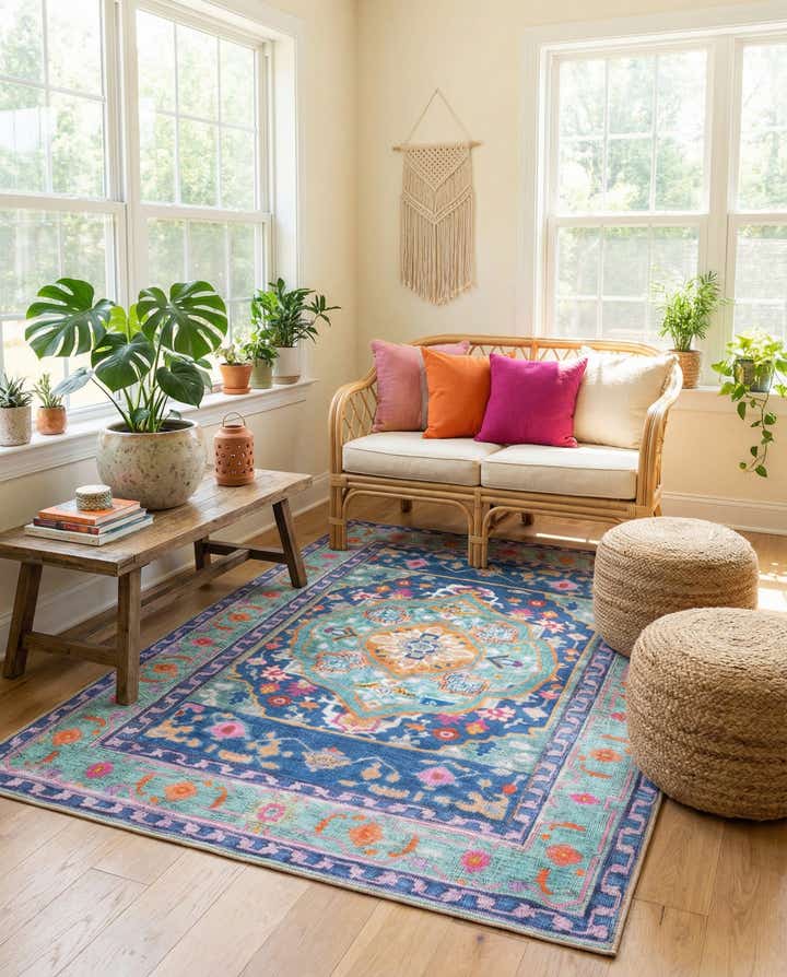 5' x 8' Washable Timeless Rug