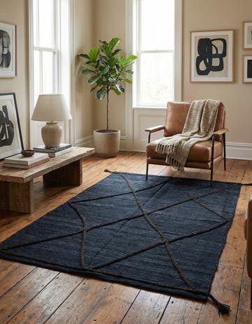 4' 2 x 5' 11 Hand Woven Kilim Modern Wool Rug