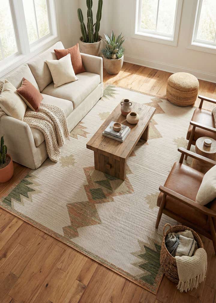 9' x 12' Easy-Clean Baja Indoor / Outdoor Rug