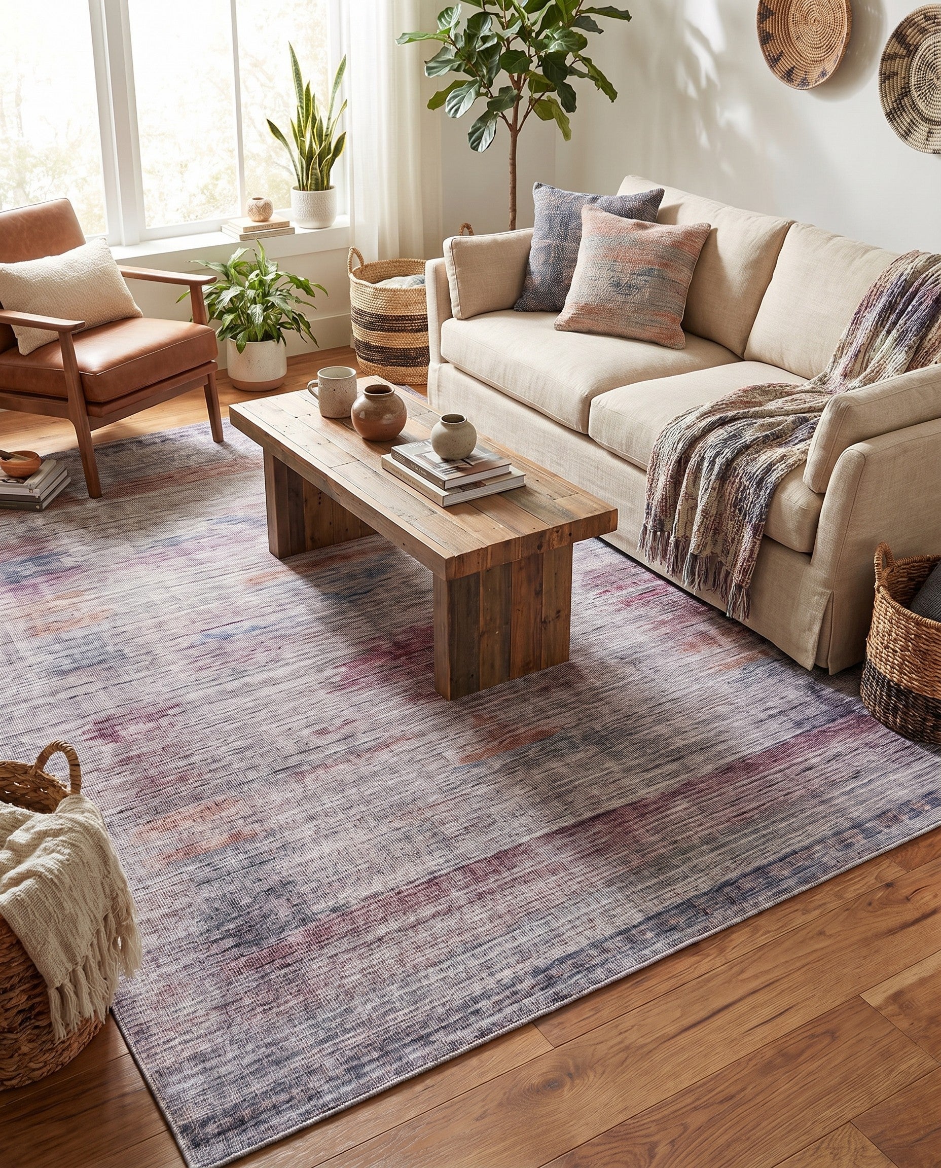 Sandy and Ivory Washable Sisu Rug